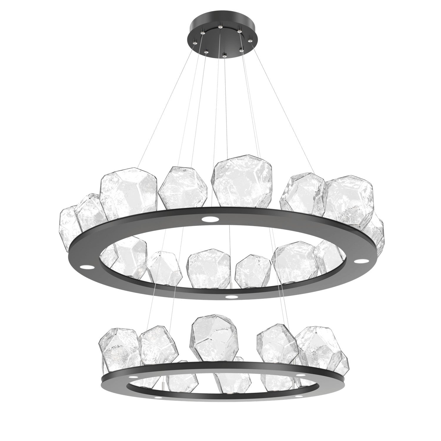 Hammerton Studio - CHB0039-2B-MB-C-CA1-L1 - LED Chandelier - Gem - Matte Black