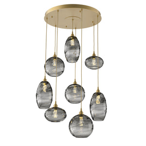 Hammerton Studio - CHB0048-08-GB-OS-C01-E2 - Eight Light Pendant - Misto - Gilded Brass