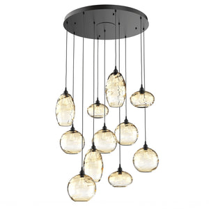 Hammerton Studio - CHB0048-11-MB-OA-C01-E2 - 11 Light Pendant - Misto - Matte Black