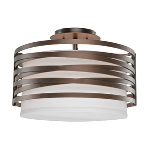 Hammerton Studio - CLB0013-14-FB-SH-E2 - Semi-Flush Mount - Tempest - Flat Bronze