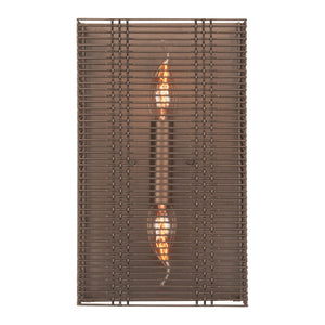 Hammerton Studio - CSB0020-13-FB-0-E1 - Wall Sconce - Downtown Mesh - Flat Bronze