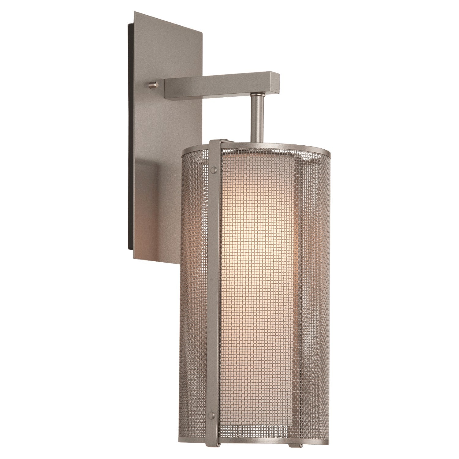 Hammerton Studio - IDB0019-11-BS-F-E2 - Wall Sconce - Uptown Mesh - Beige Silver