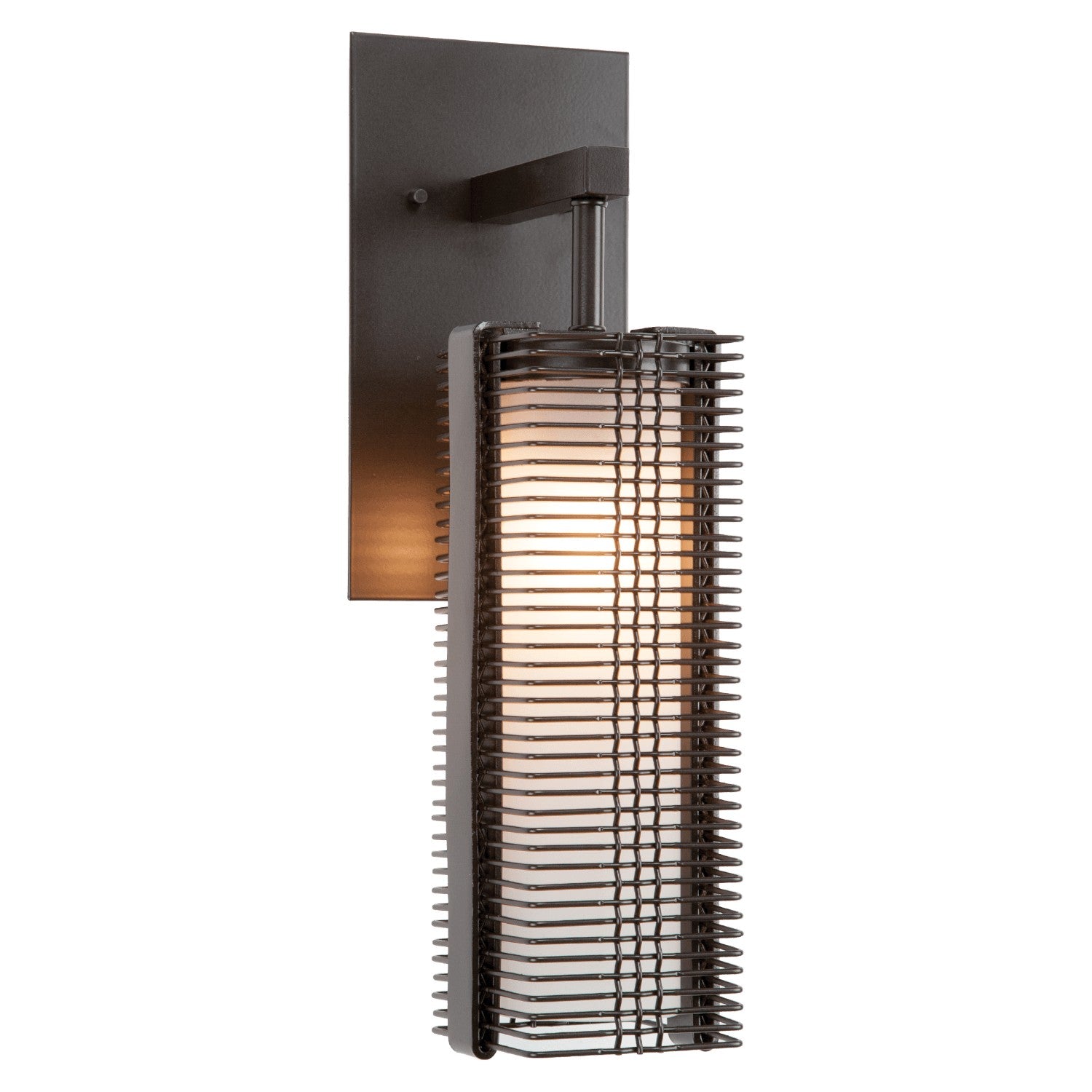 Hammerton Studio - IDB0020-11-BS-F-L1 - LED Wall Sconce - Downtown Mesh - Beige Silver