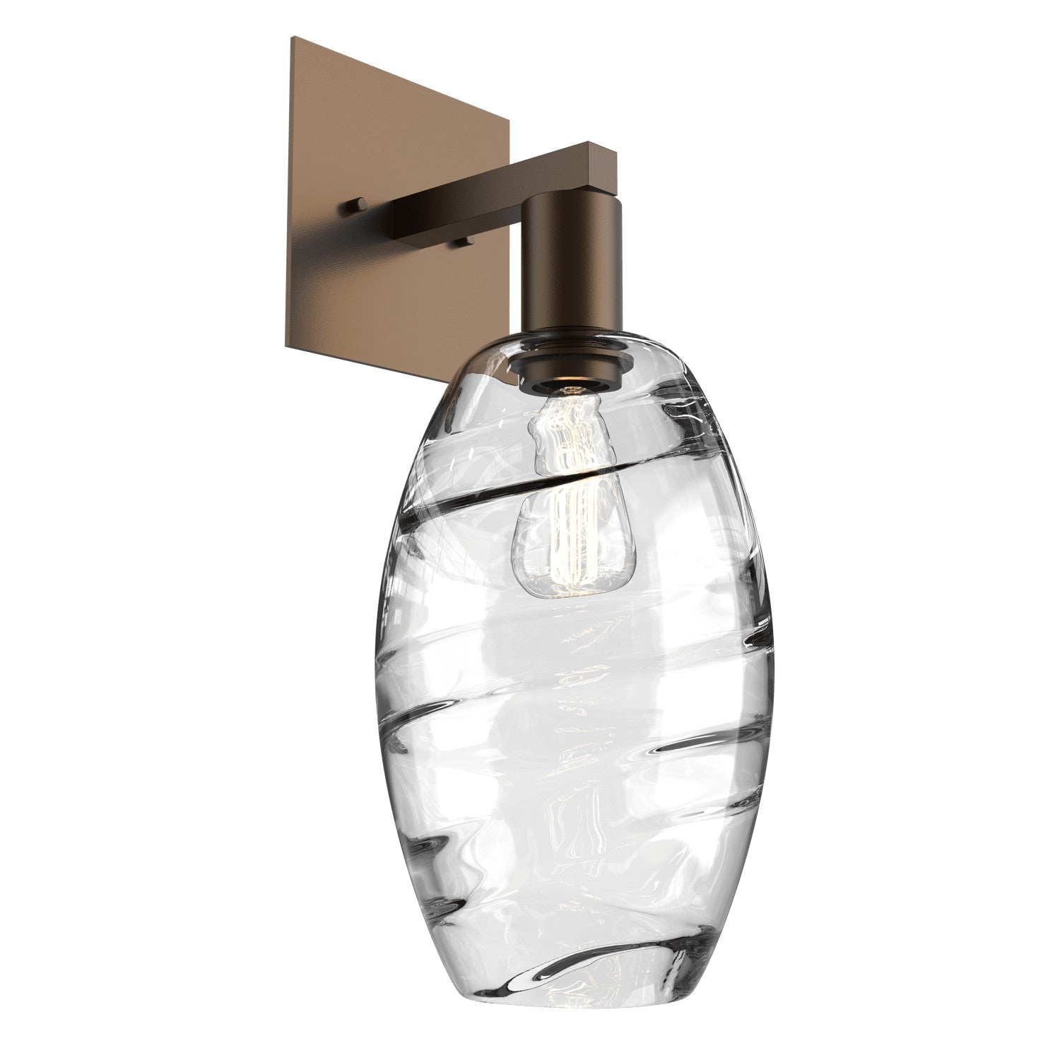 Hammerton Studio - IDB0035-16-FB-OC-E2 - One Light Wall Sconce - Ellisse - Flat Bronze