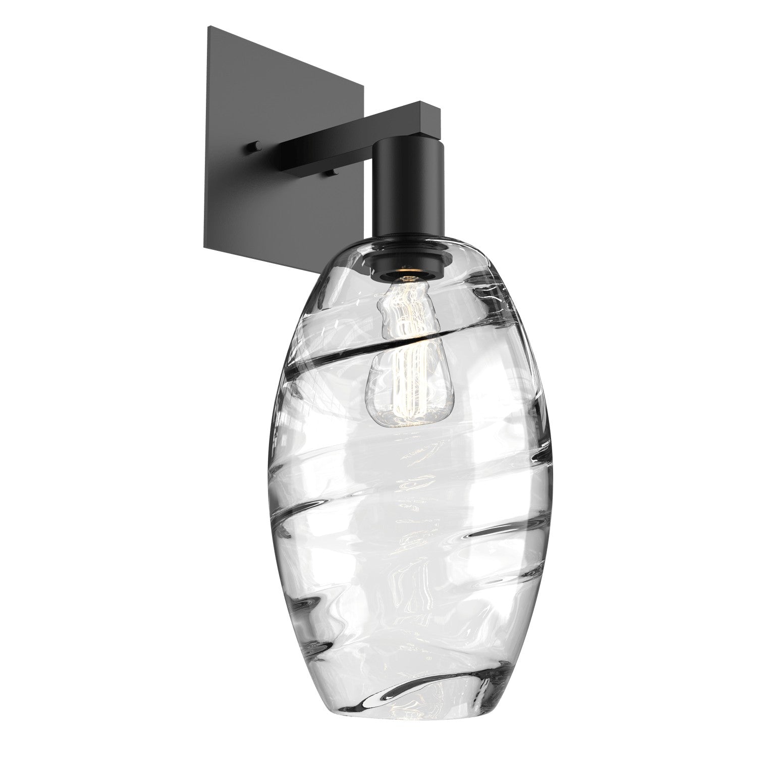 Hammerton Studio - IDB0035-16-MB-OC-E2 - One Light Wall Sconce - Ellisse - Matte Black