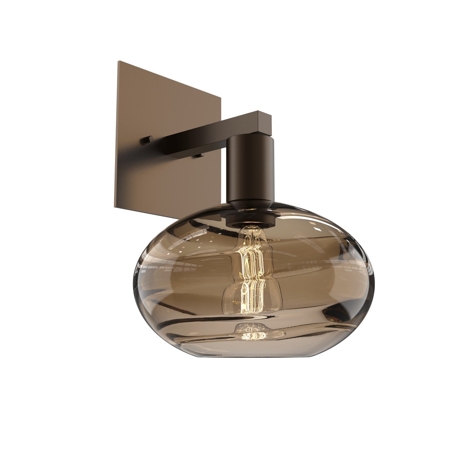 Hammerton Studio - IDB0036-11-FB-OB-E2 - One Light Wall Sconce - Coppa - Flat Bronze