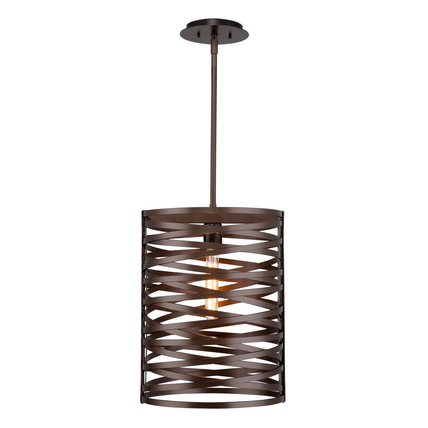 Hammerton Studio - LAB0013-16-FB-0-001-E2 - One Light Pendant - Tempest - Flat Bronze