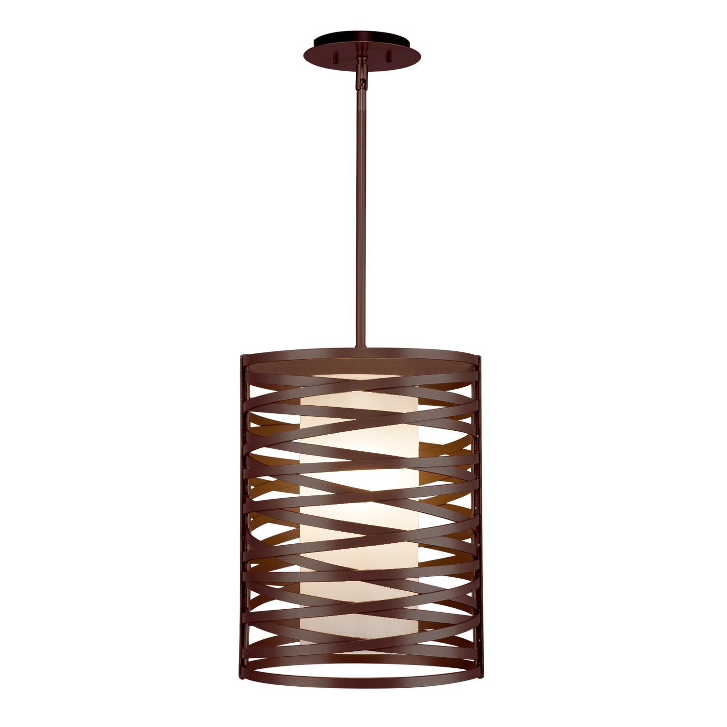 Hammerton Studio - LAB0013-16-FB-F-001-E2 - One Light Pendant - Tempest - Flat Bronze