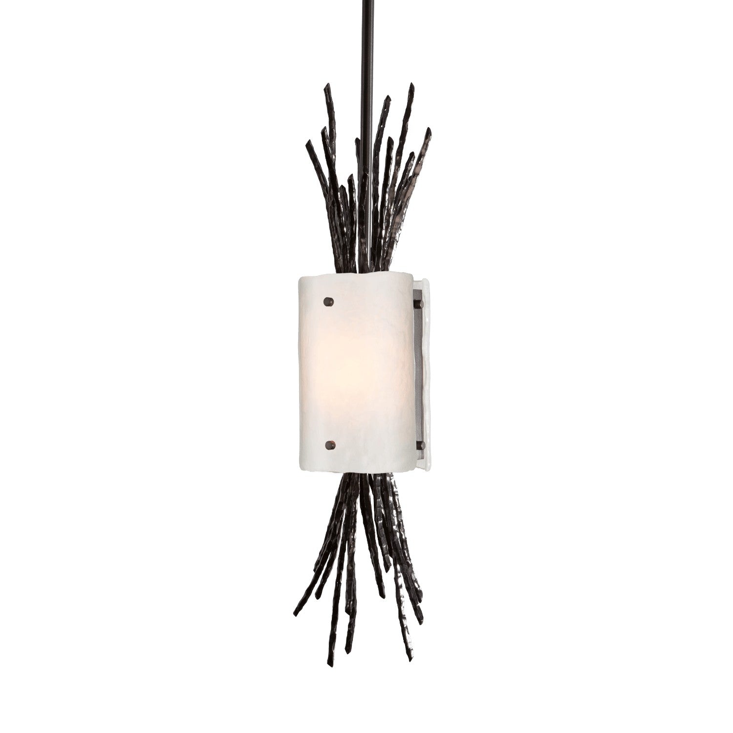 Hammerton Studio - LAB0032-0D-SN-SG-001-E2 - One Light Pendant - Ironwood - Satin Nickel