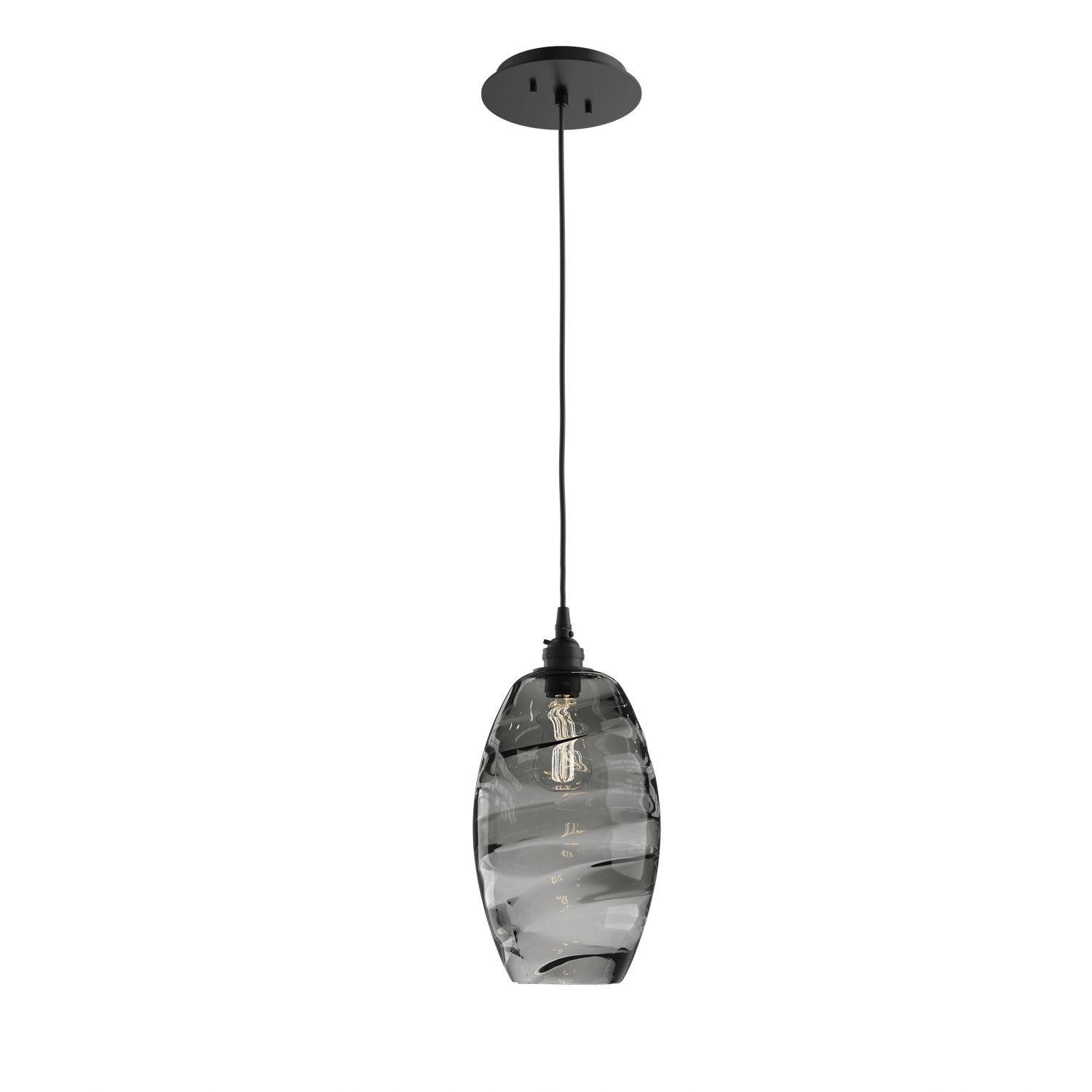 Hammerton Studio - LAB0035-01-MB-OS-C01-E2 - One Light Pendant - Ellisse - Matte Black