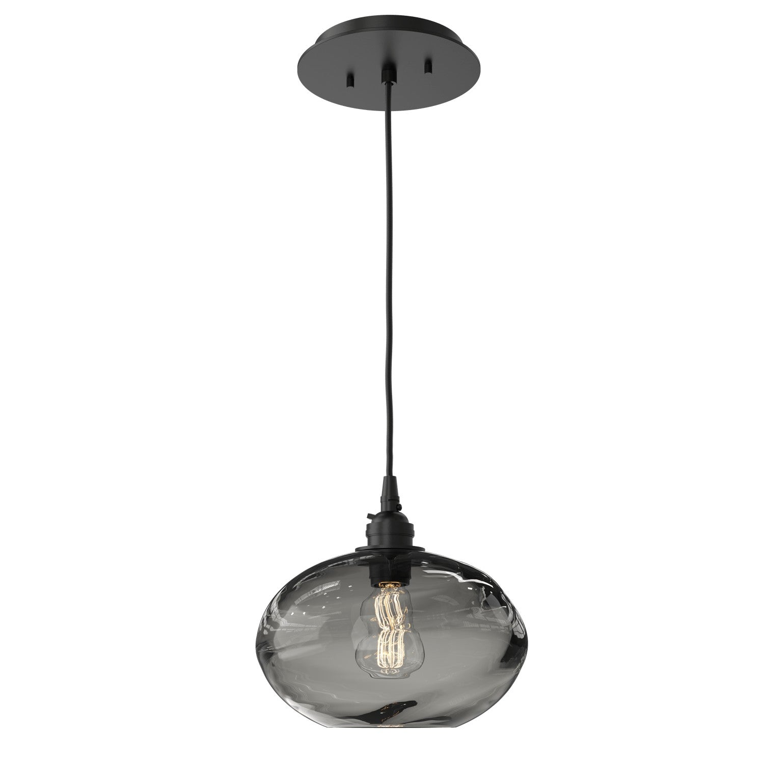 Hammerton Studio - LAB0036-01-MB-OS-C01-E2 - One Light Pendant - Coppa - Matte Black