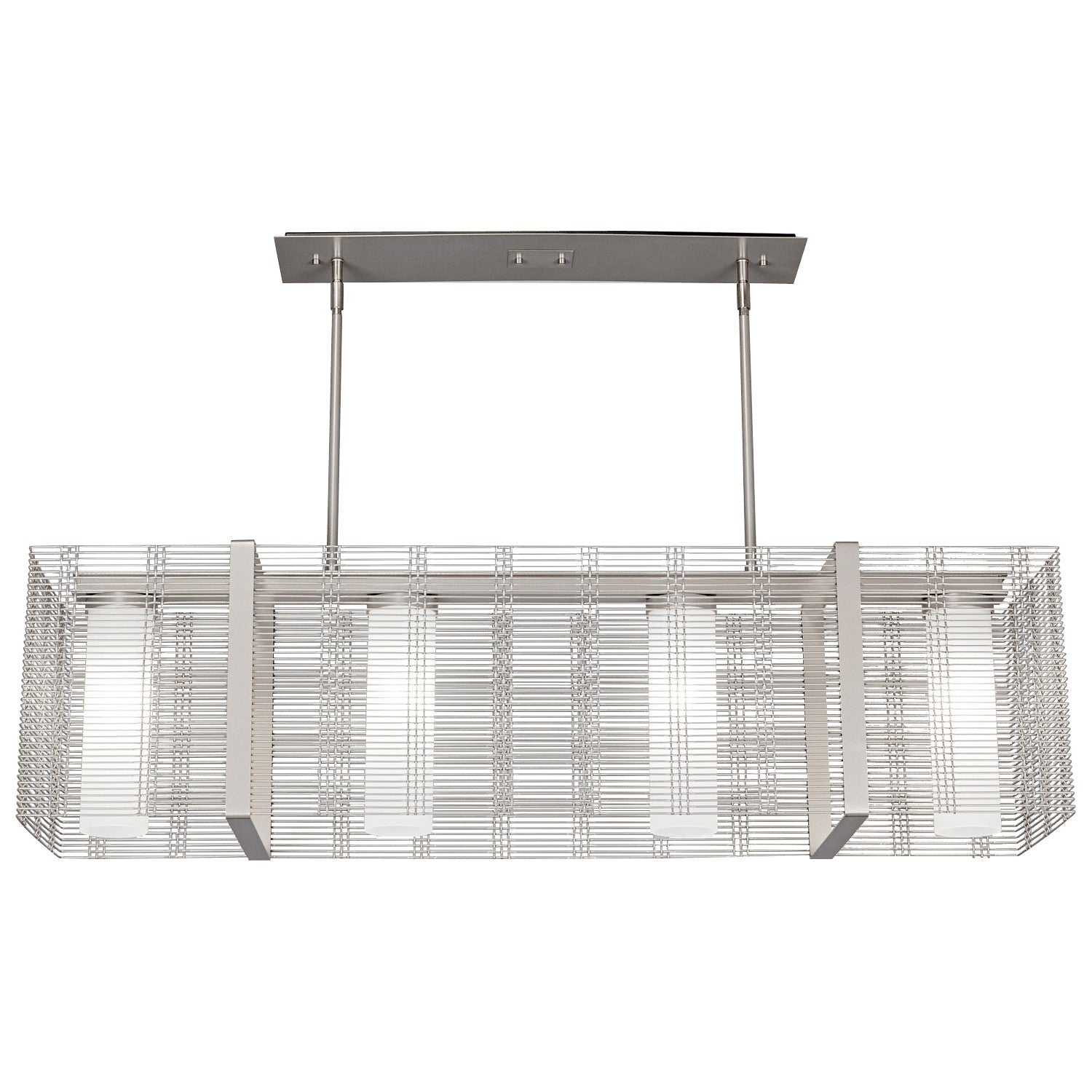 Hammerton Studio - PLB0020-45-BS-F-001-E2 - Linear Suspension - Downtown Mesh - Beige Silver