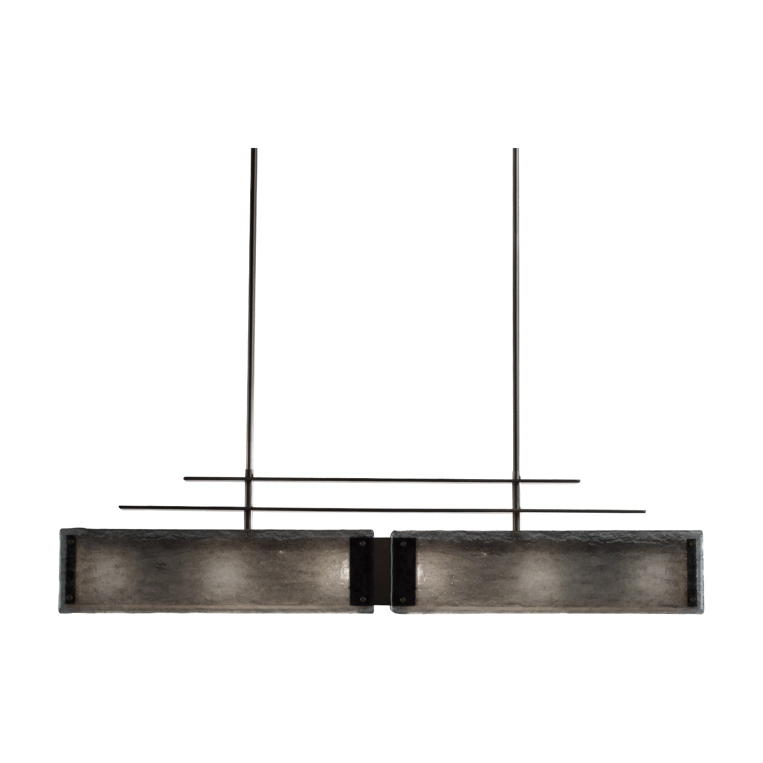 Hammerton Studio - PLB0026-0B-SN-BG-001-E2 - Linear Chandelier - Urban Loft - Satin Nickel