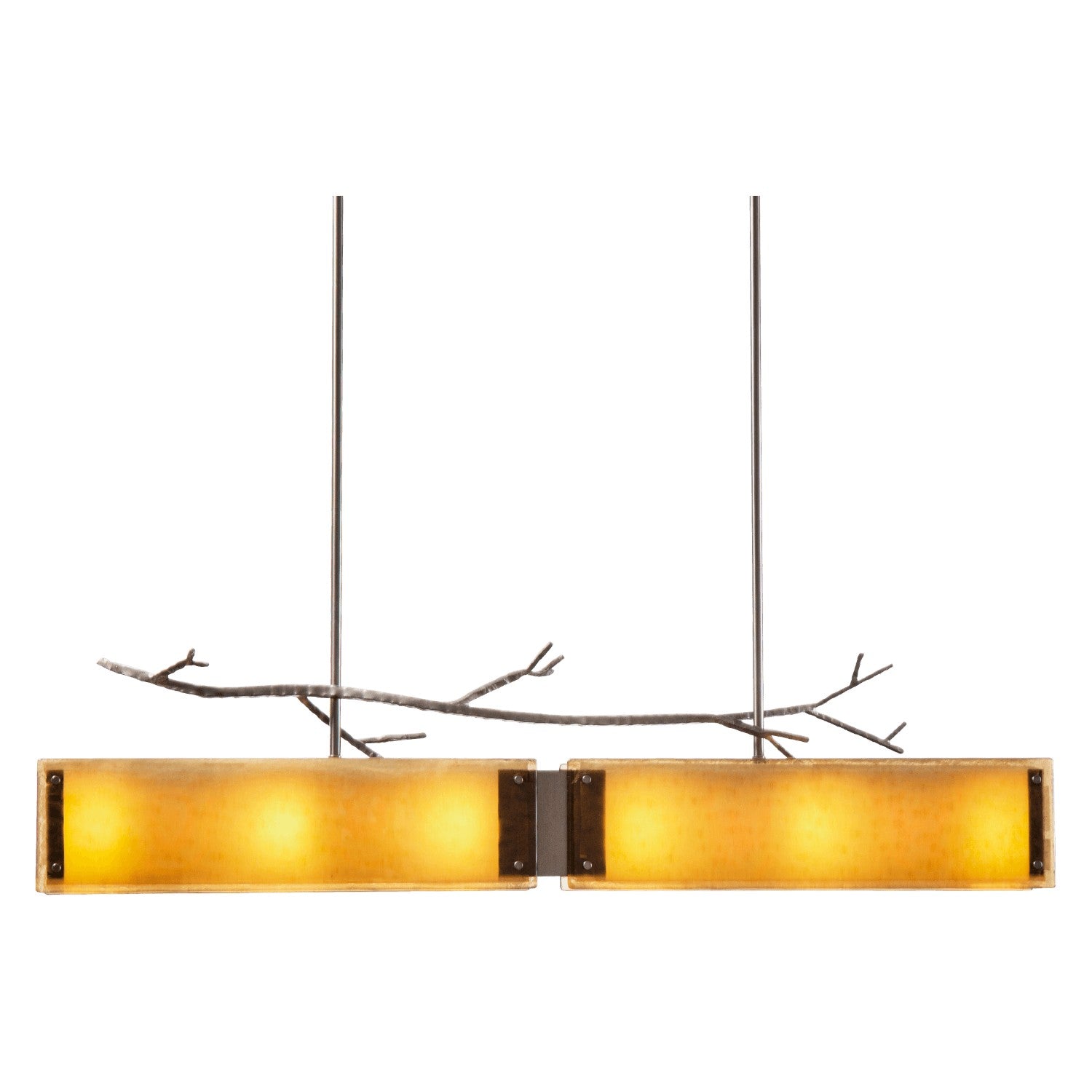 Hammerton Studio - PLB0032-0A-GM-BG-001-E2 - Linear Chandelier - Ironwood - Gunmetal