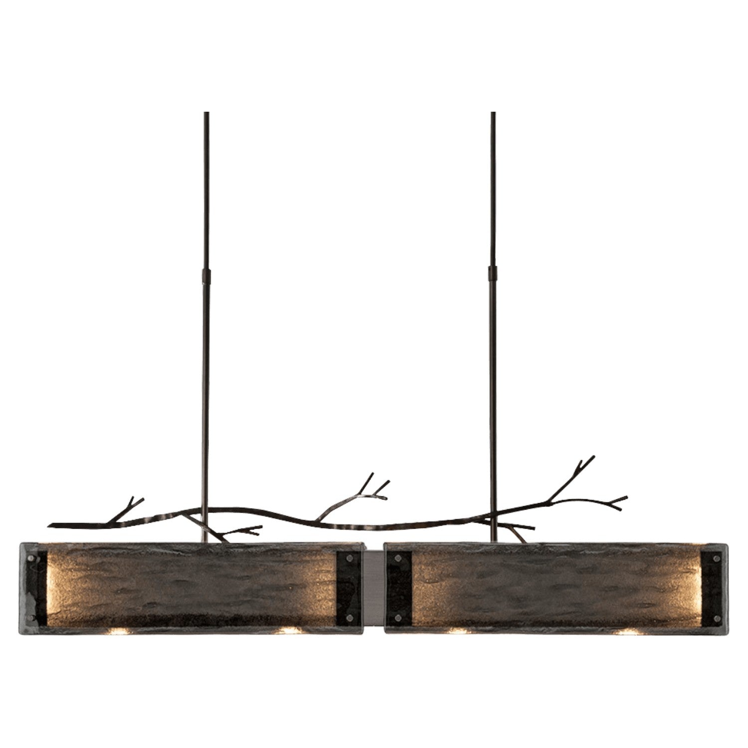 Hammerton Studio - PLB0032-0A-GM-BG-001-L1 - LED Linear Suspension - Ironwood - Gunmetal