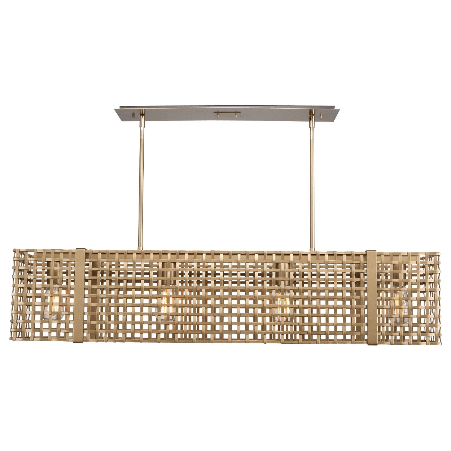 Hammerton Studio - PLB0037-45-GB-0-001-E2 - Linear Suspension - Tweed - Gilded Brass