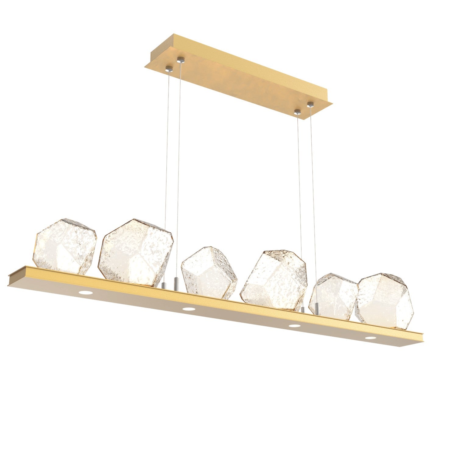 Hammerton Studio - PLB0039-0B-GB-A-CA1-L1 - LED Linear Suspension - Gem - Gilded Brass