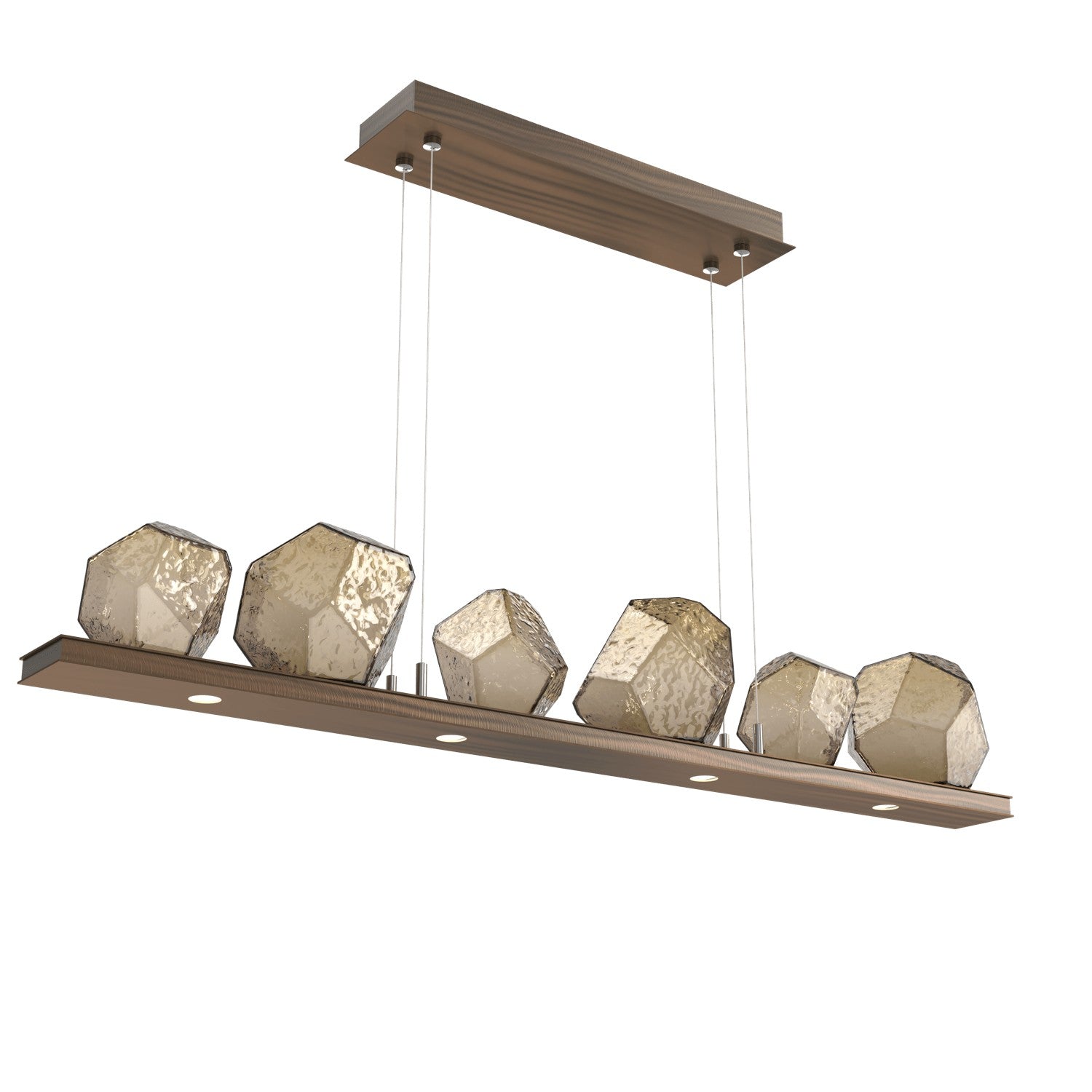 Hammerton Studio - PLB0039-0B-RB-B-CA1-L1 - LED Linear Suspension - Gem - Oil Rubbed Bronze