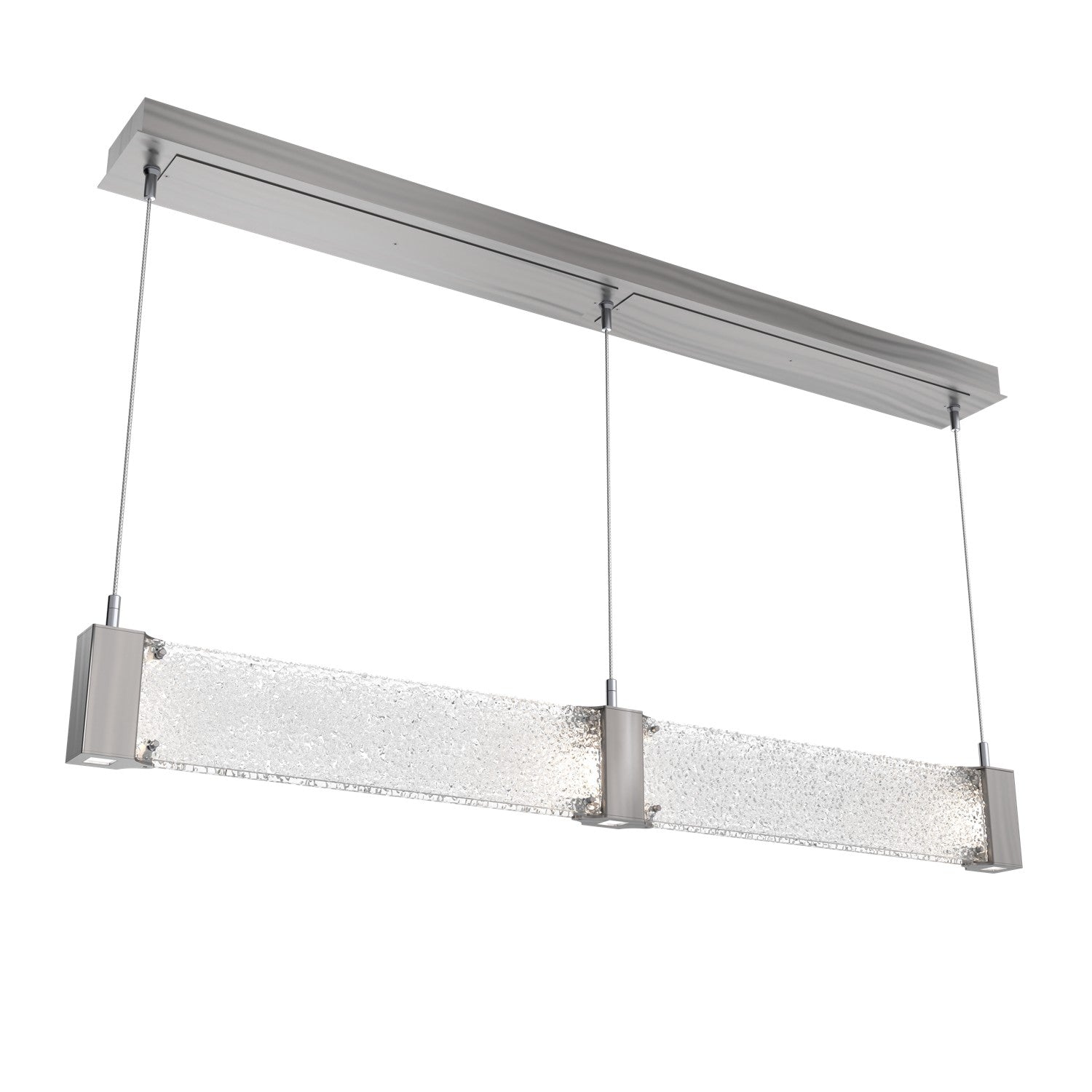 Hammerton Studio - PLB0042-47-SN-CR-CA1-L1 - LED Linear Suspension - Parallel - Satin Nickel