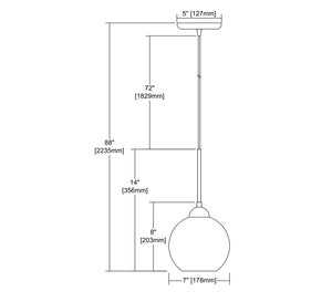 ELK Home - 10741/1 - One Light Mini Pendant - Spatter - Polished Chrome