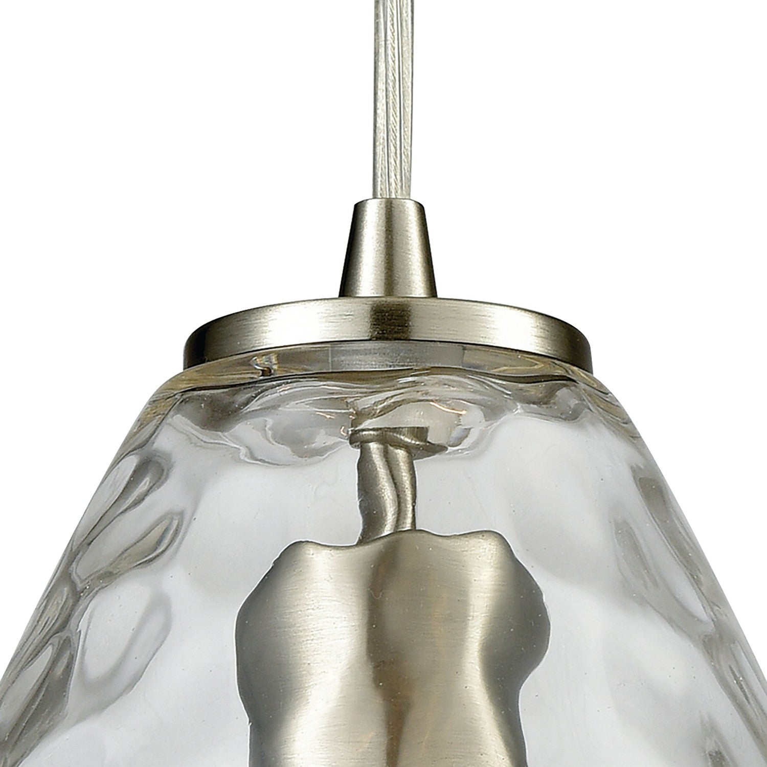 ELK Home - 10760/1 - One Light Mini Pendant - Lagoon - Satin Nickel