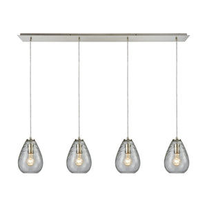 ELK Home - 10760/4LP - Four Light Pendant - Lagoon - Satin Nickel