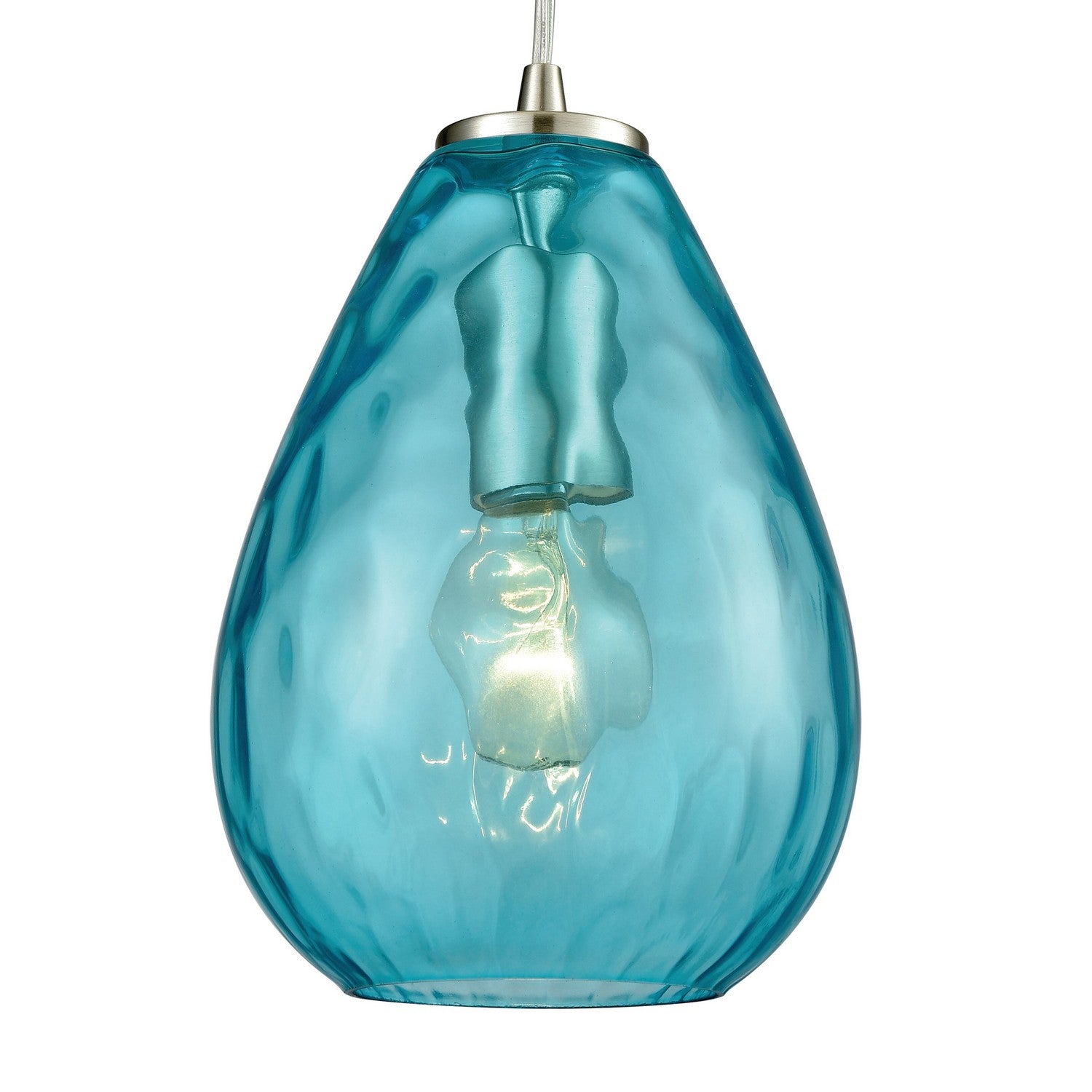 ELK Home - 10770/1 - One Light Mini Pendant - Lagoon - Satin Nickel