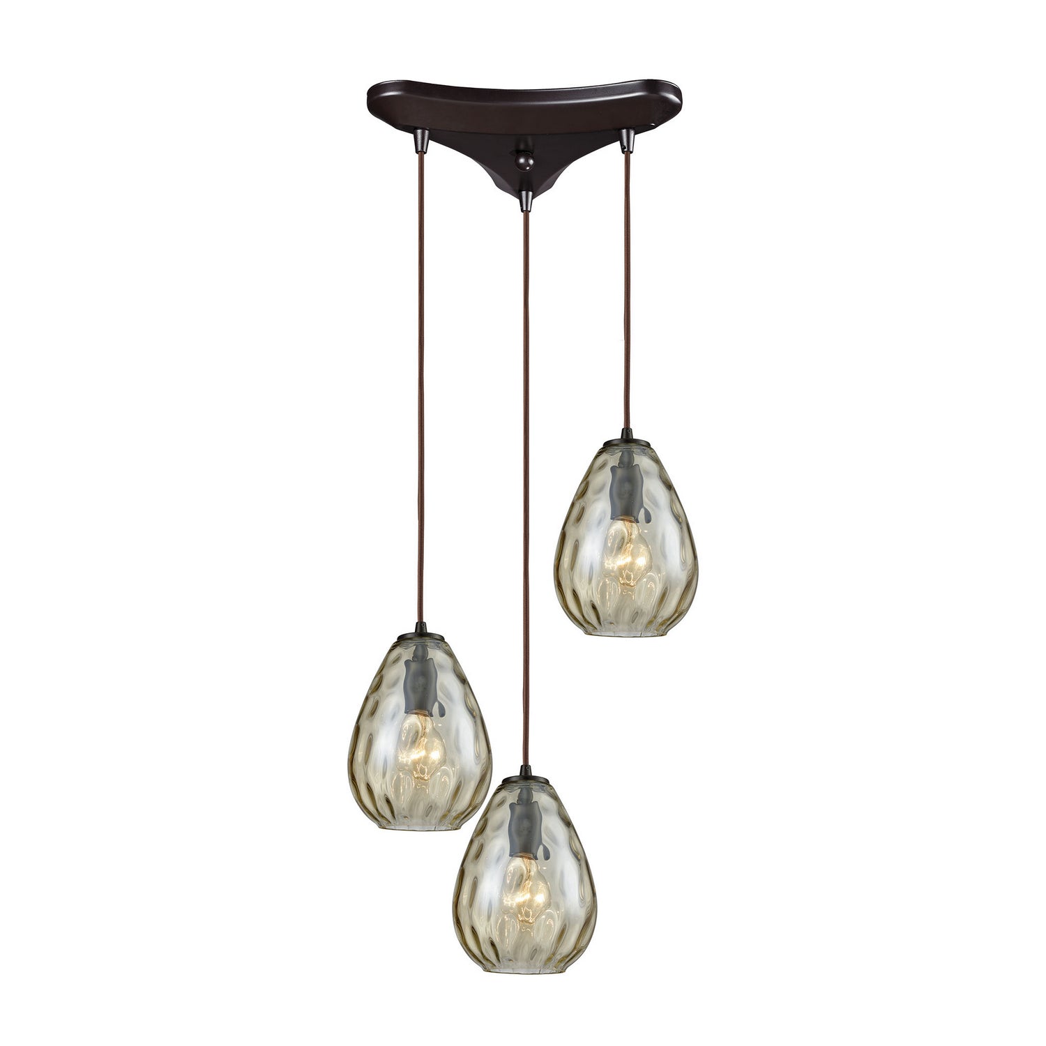 ELK Home - 10780/3 - Three Light Pendant - Lagoon - Oil Rubbed Bronze