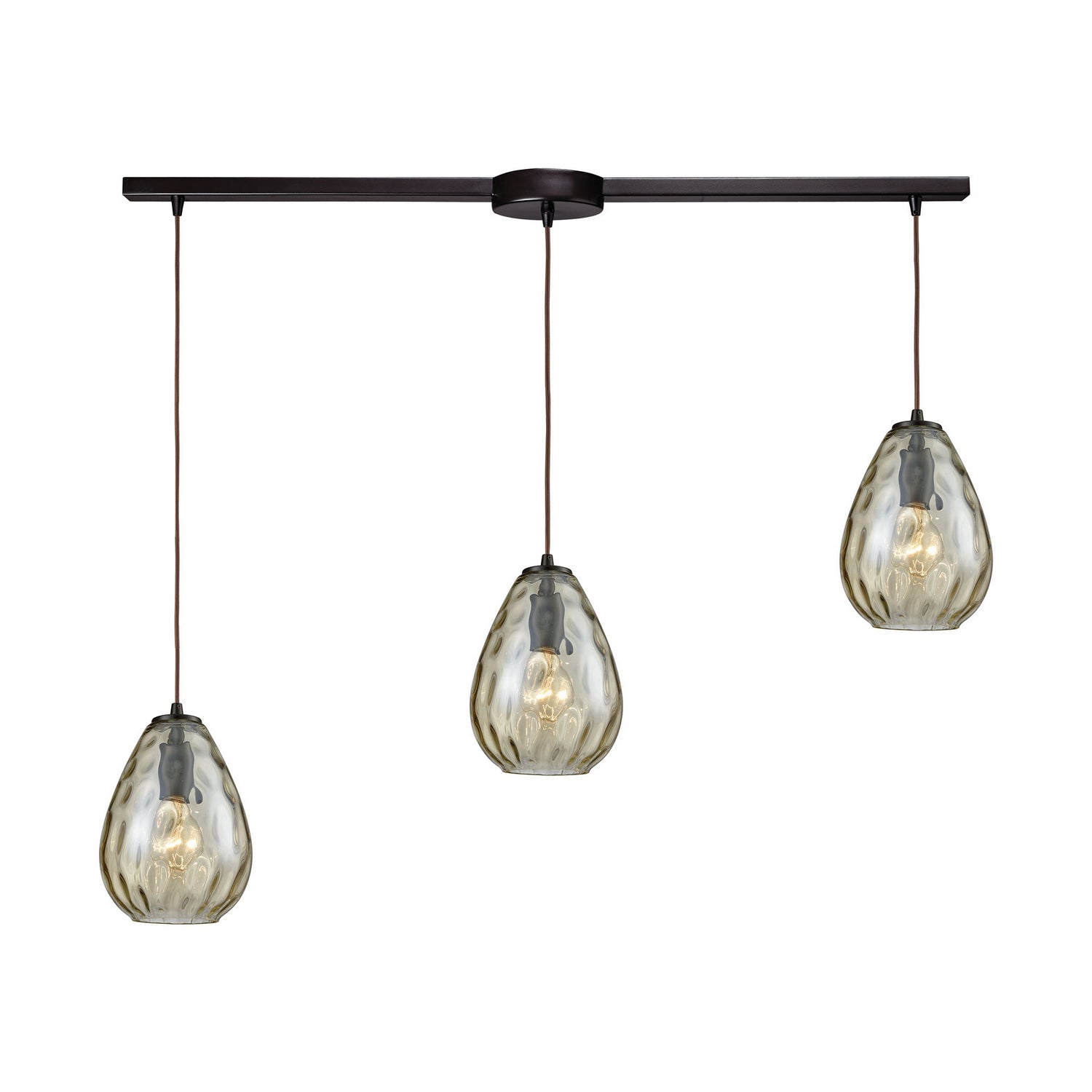 ELK Home - 10780/3L - Three Light Pendant - Lagoon - Oil Rubbed Bronze