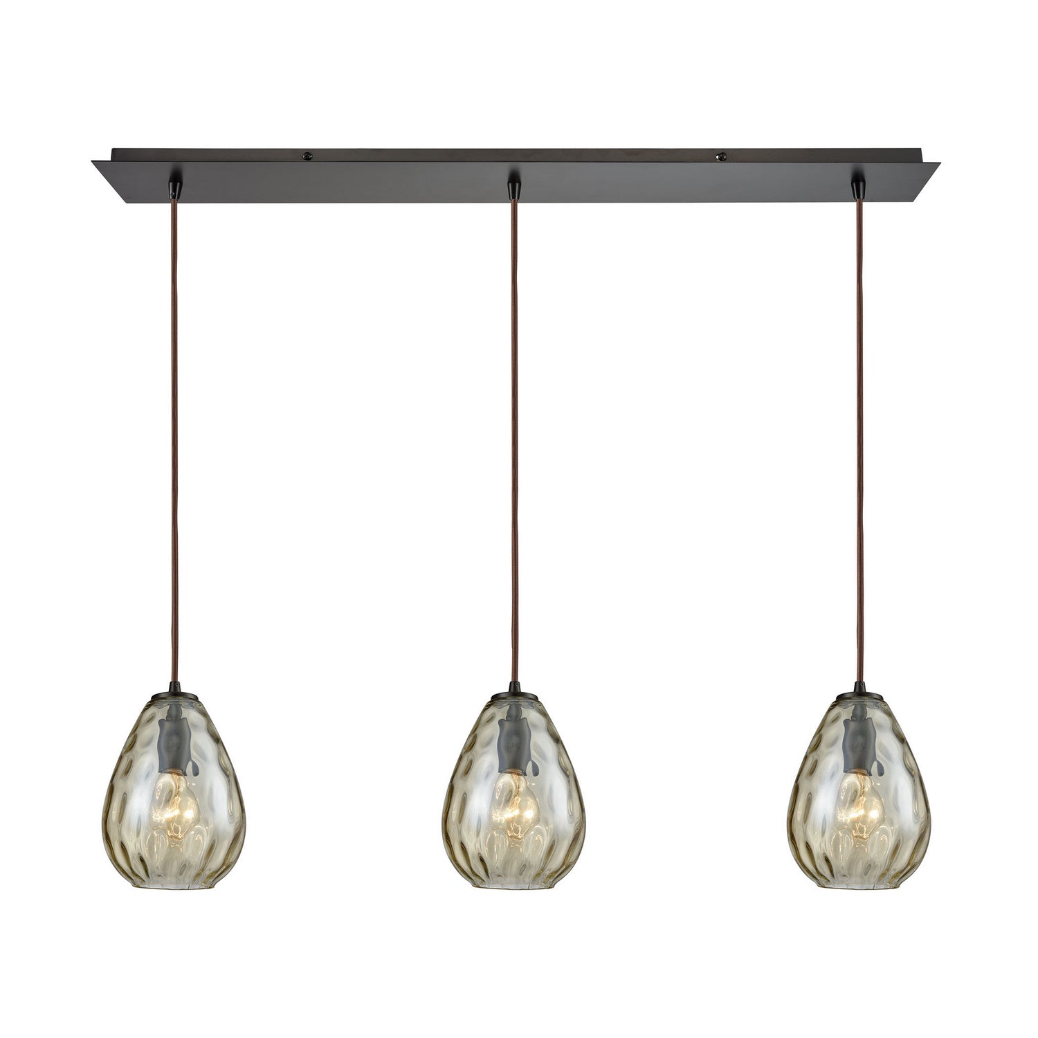 ELK Home - 10780/3LP - Three Light Pendant - Lagoon - Oil Rubbed Bronze