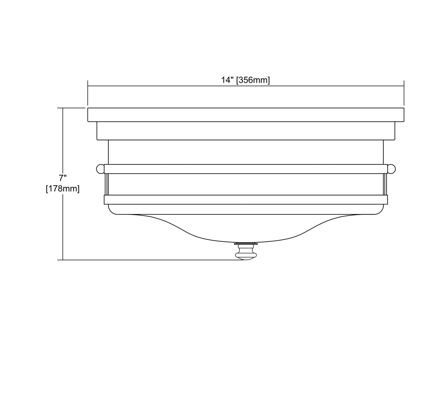 ELK Home - 11335/2 - Two Light Flush Mount - Port O'Connor - Satin Nickel