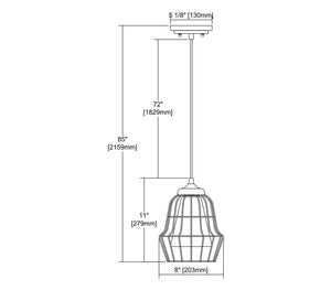 ELK Home - 14266/1 - One Light Mini Pendant - Yardley - Polished Gold