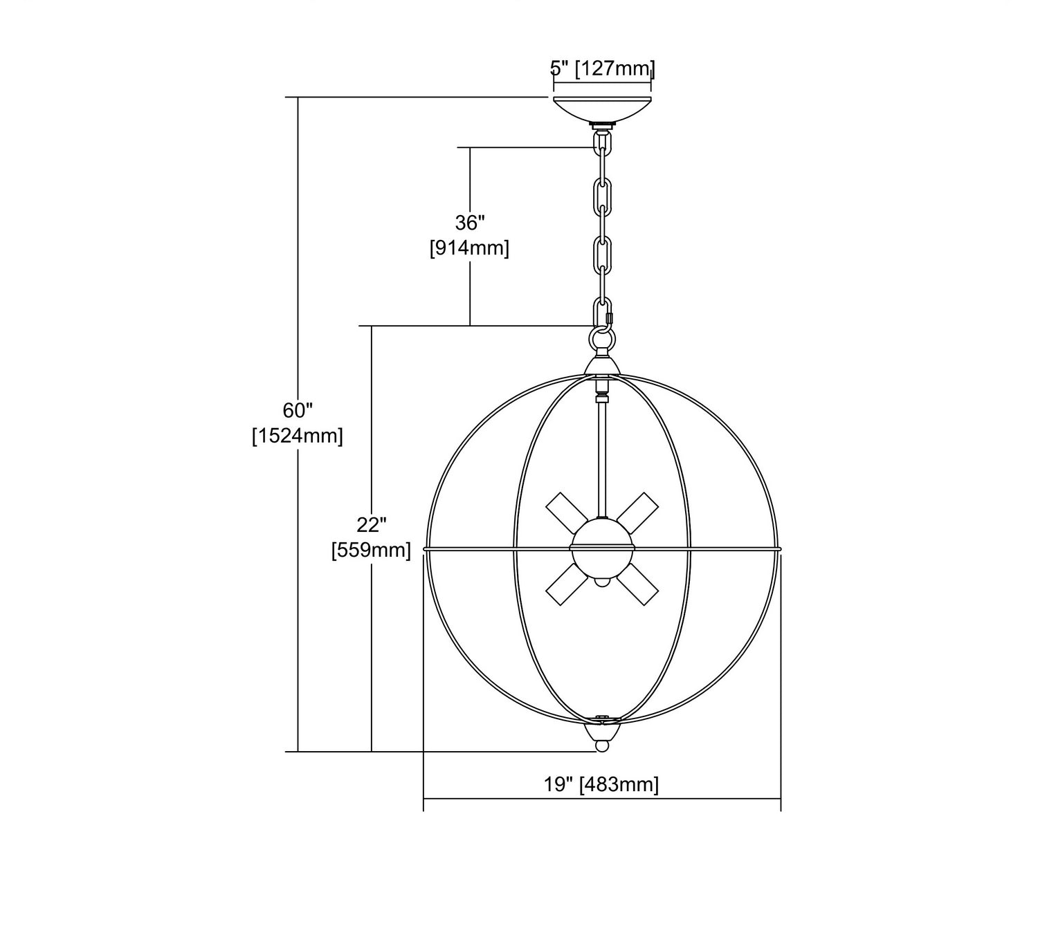 ELK Home - 14511/6 - Six Light Chandelier - Loftin - Oil Rubbed Bronze