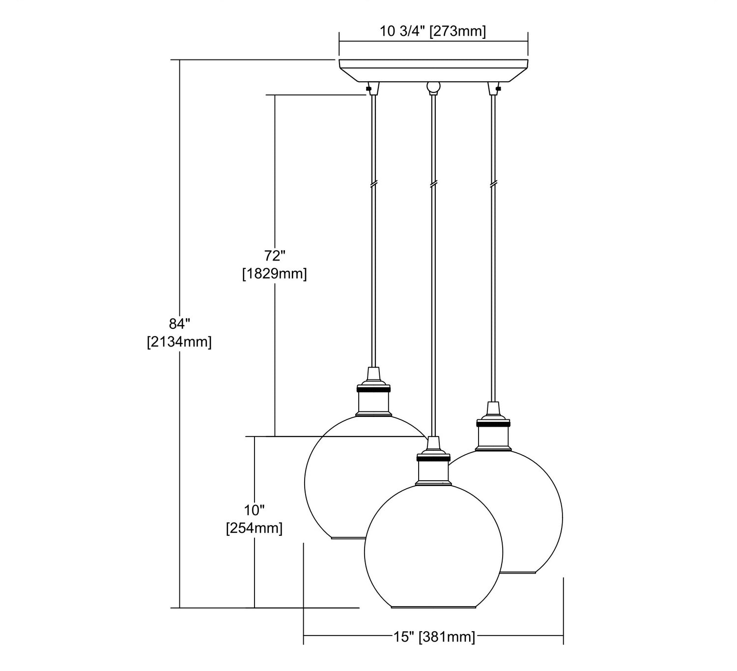 ELK Home - 14530/3 - Three Light Pendant - Bremington - Oil Rubbed Bronze