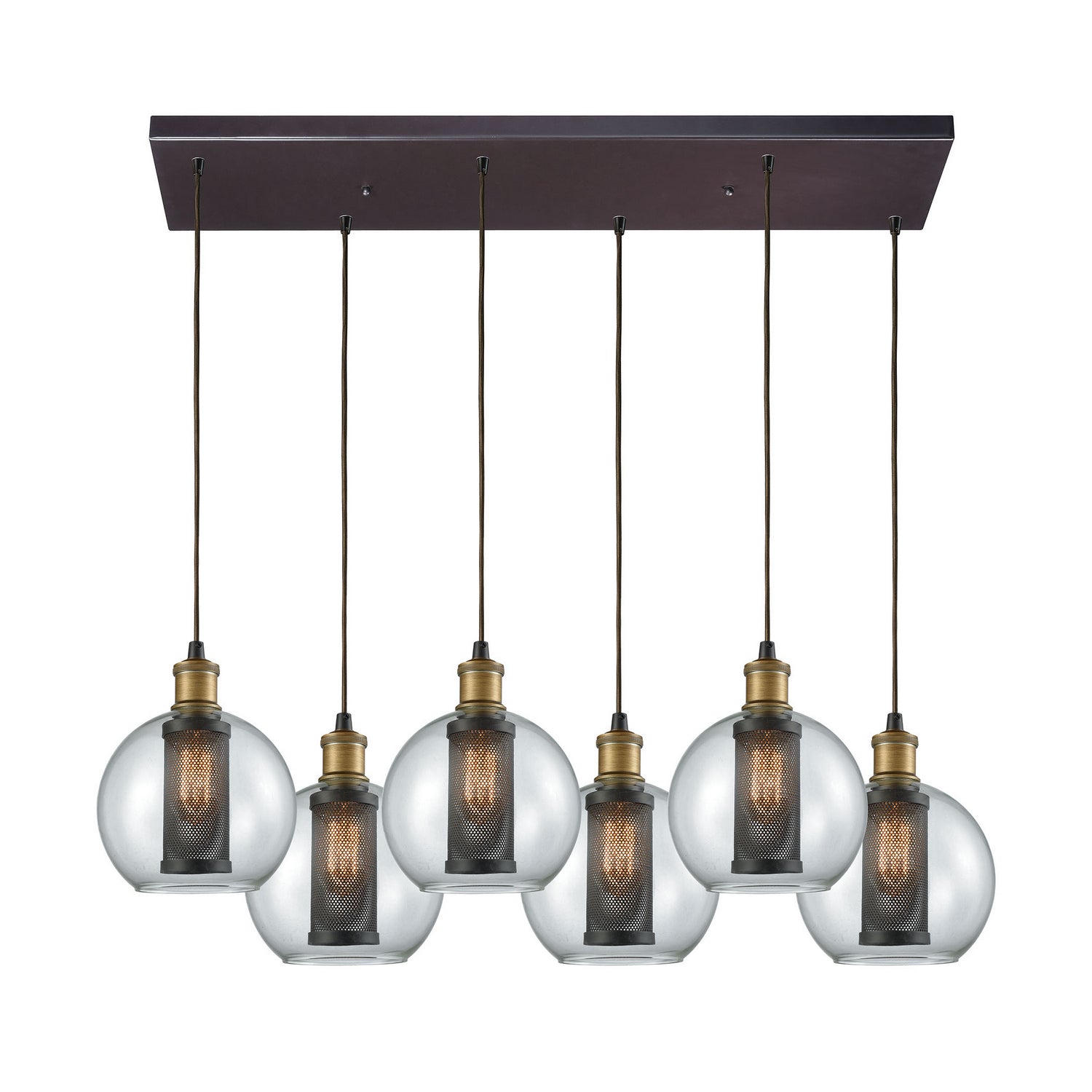 ELK Home - 14530/6RC - Six Light Pendant - Bremington - Oil Rubbed Bronze