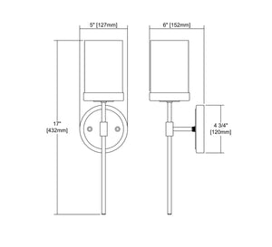 ELK Home - 14550/1 - One Light Wall Sconce - North Haven - Oil Rubbed Bronze