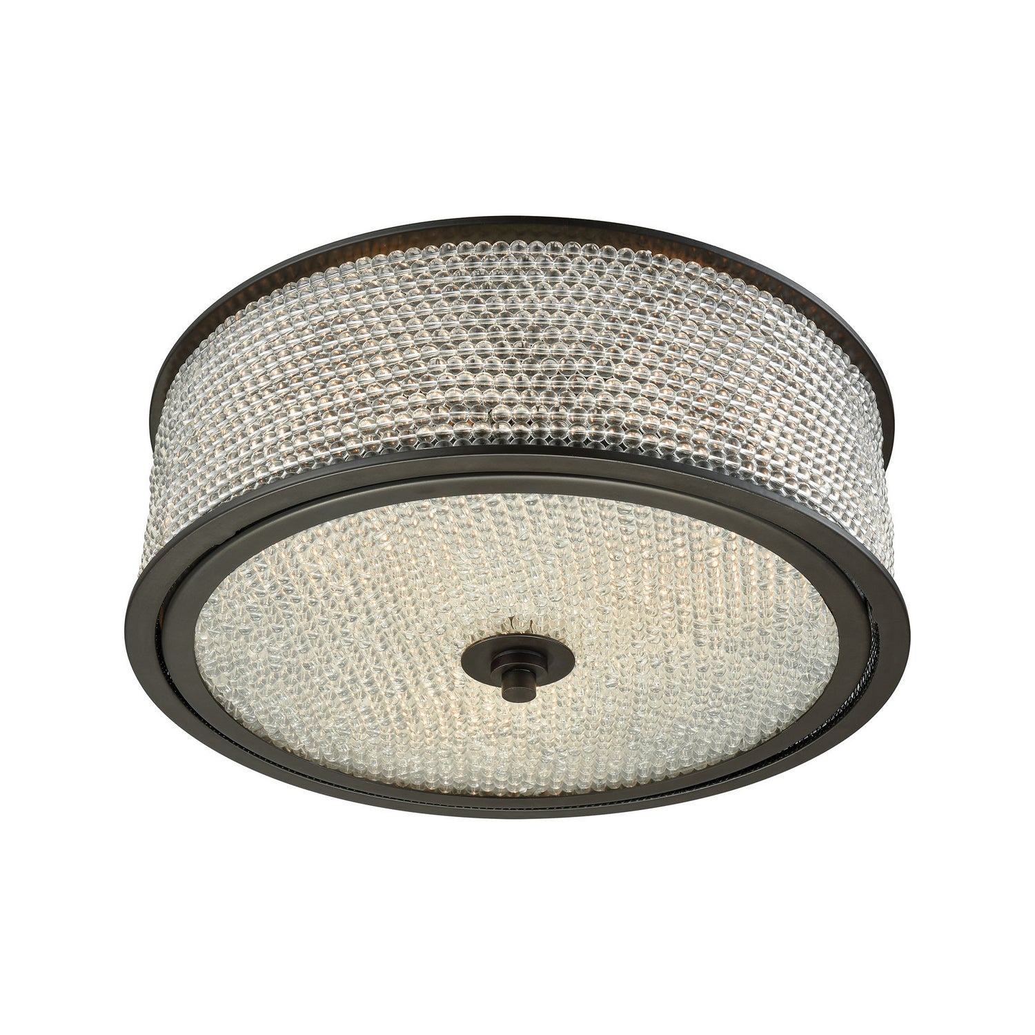 ELK Home - 15970/3 - Three Light Semi Flush Mount - Glass Beads - Oil Rubbed Bronze