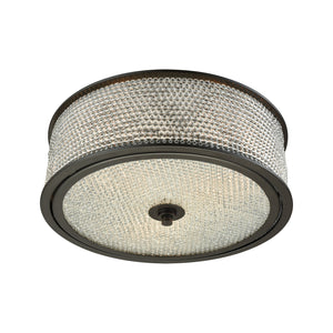 ELK Home - 15970/3 - Three Light Semi Flush Mount - Glass Beads - Oil Rubbed Bronze