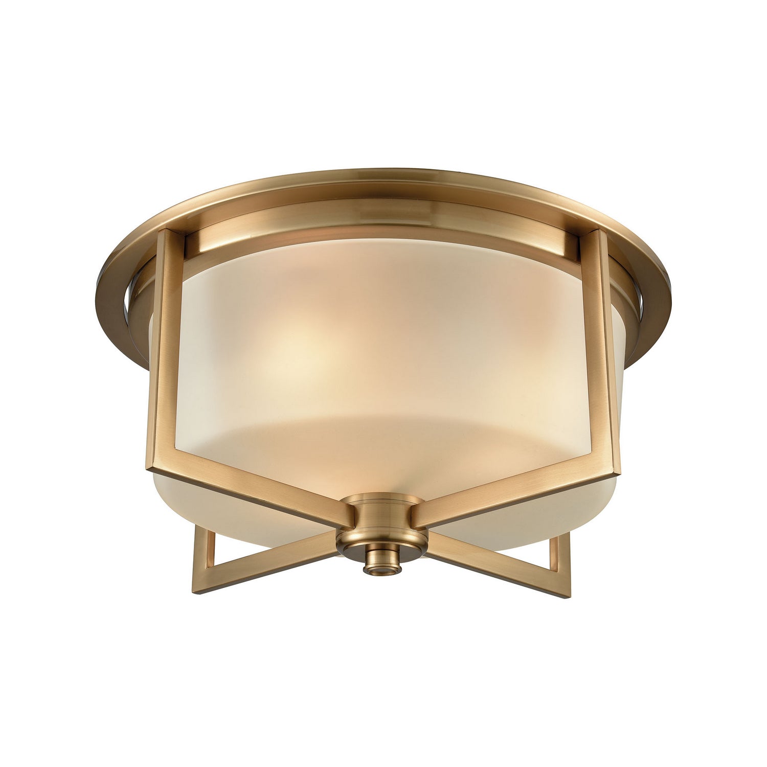 ELK Home - 15999/3 - Three Light Flush Mount - Vancourt - Satin Brass