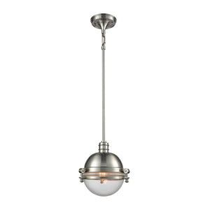 ELK Home - 16060/1 - One Light Mini Pendant - Riley - Satin Nickel