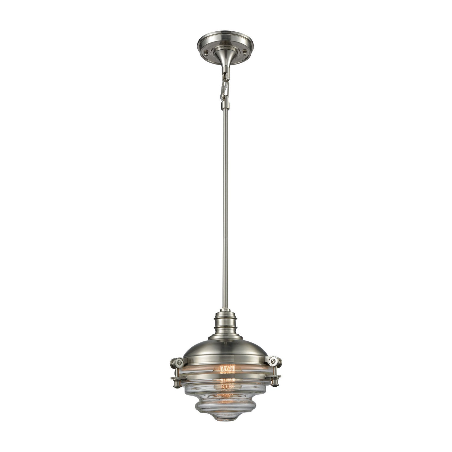 ELK Home - 16061/1 - One Light Mini Pendant - Riley - Satin Nickel