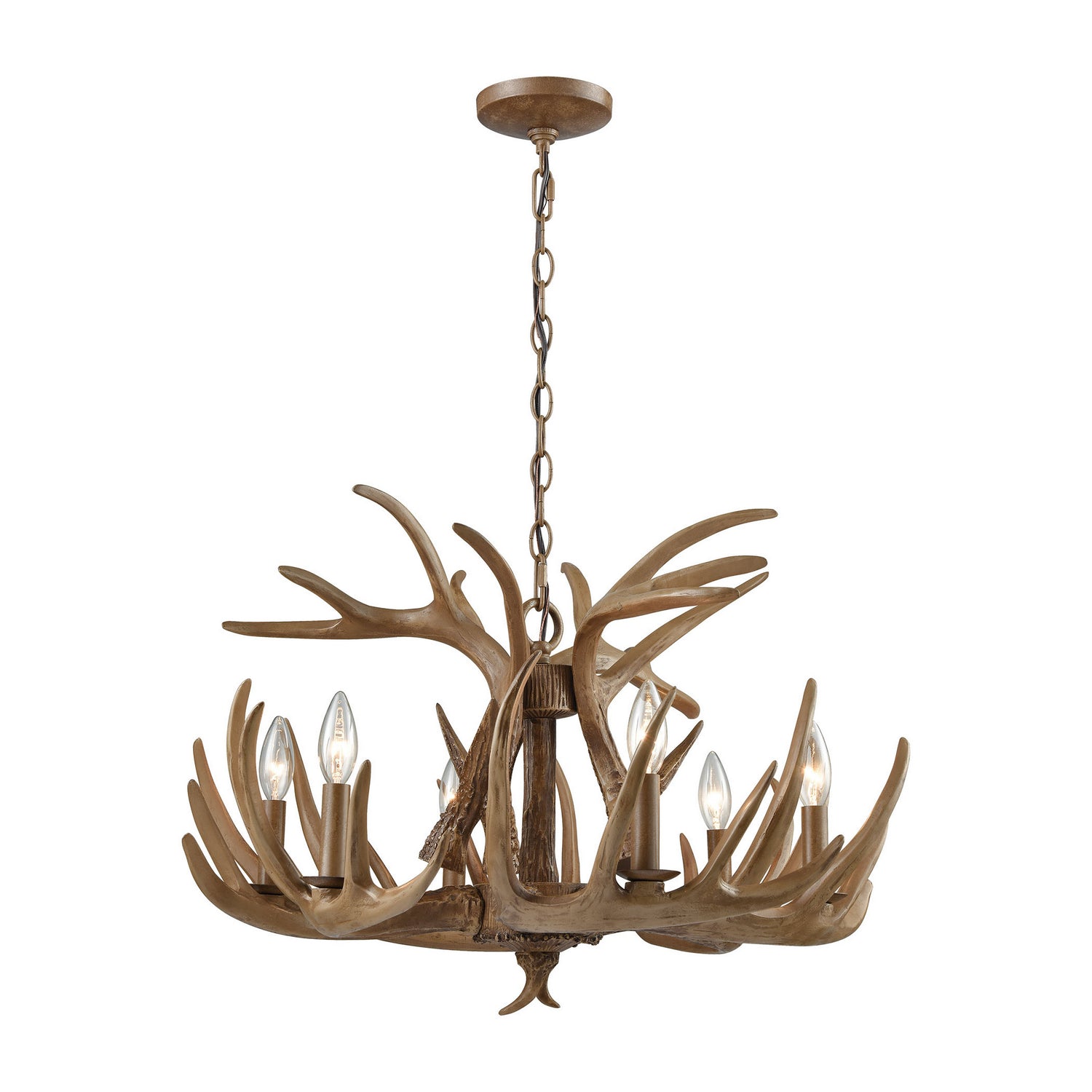 ELK Home - 16315/6 - Six Light Chandelier - Elk - Wood Tone