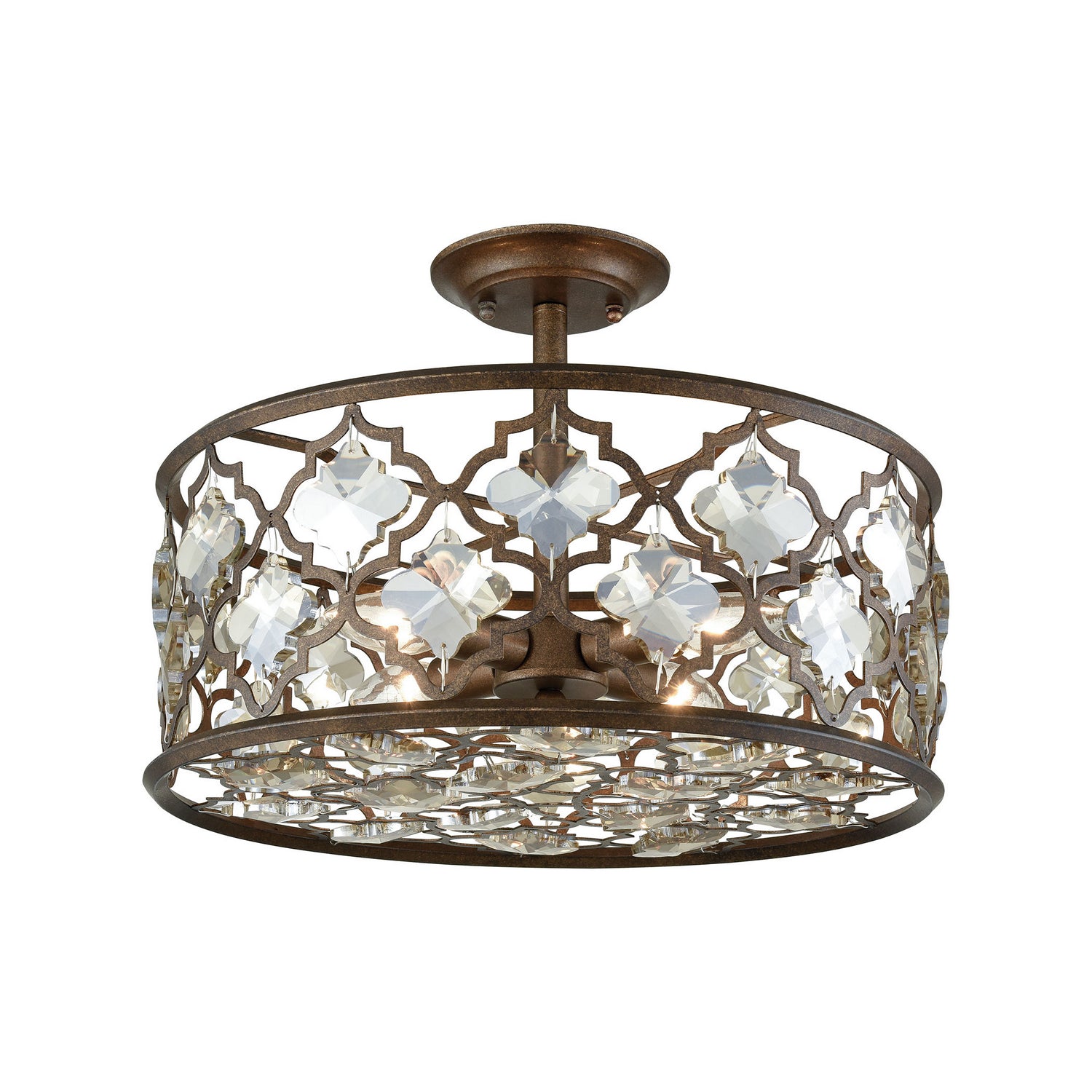 ELK Home - 31092/4 - Four Light Semi Flush Mount - Armand - Weathered Bronze