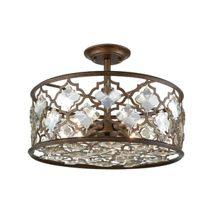 ELK Home - 31092/4 - Four Light Semi Flush Mount - Armand - Weathered Bronze