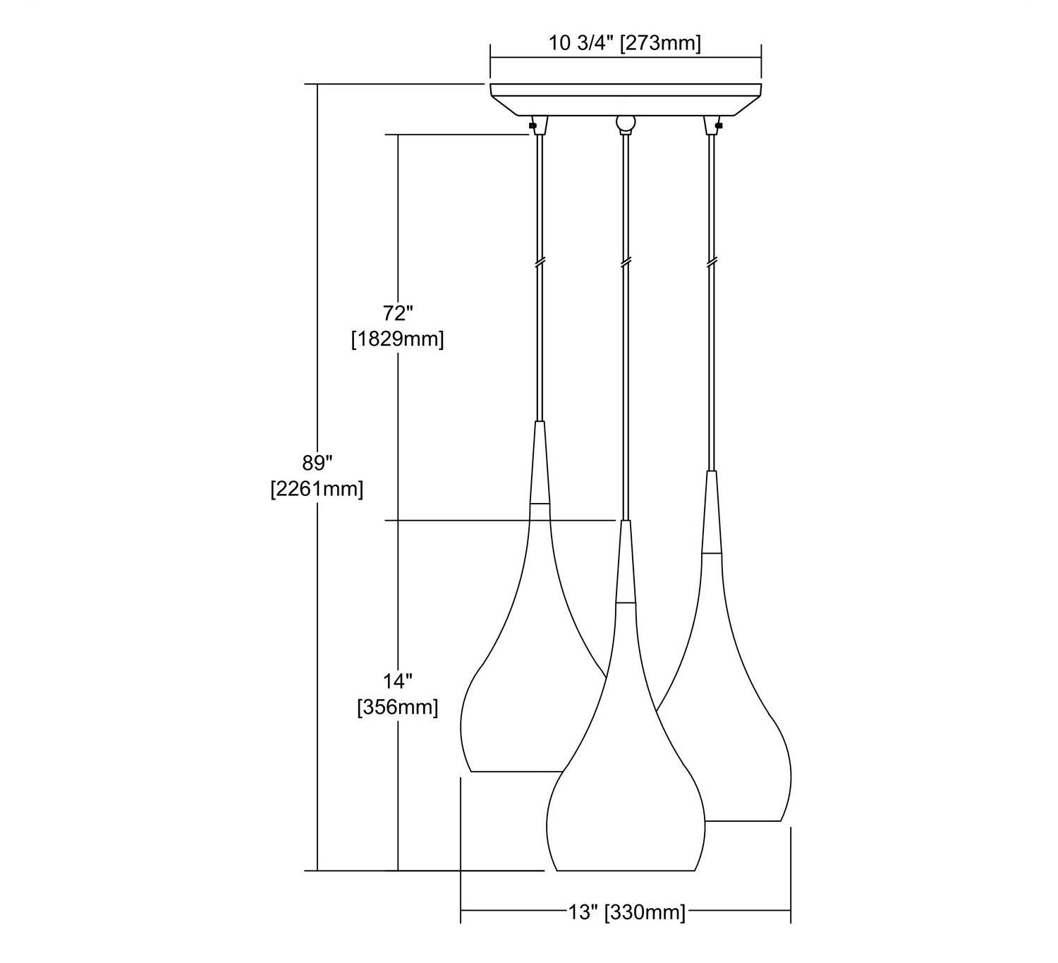 ELK Home - 31341/3WZ - Three Light Pendant - Lindsey - Satin Nickel