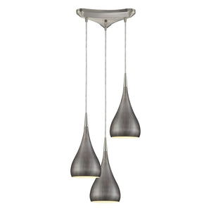 ELK Home - 31341/3WZ - Three Light Pendant - Lindsey - Satin Nickel