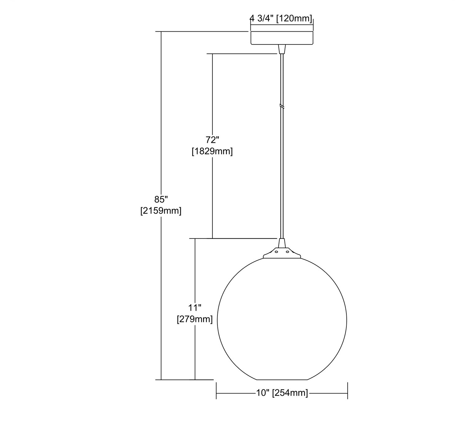 ELK Home - 31380/1AQ - One Light Mini Pendant - Watersphere - Polished Chrome