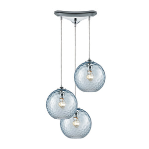 ELK Home - 31380/3AQ - Three Light Pendant - Watersphere - Polished Chrome