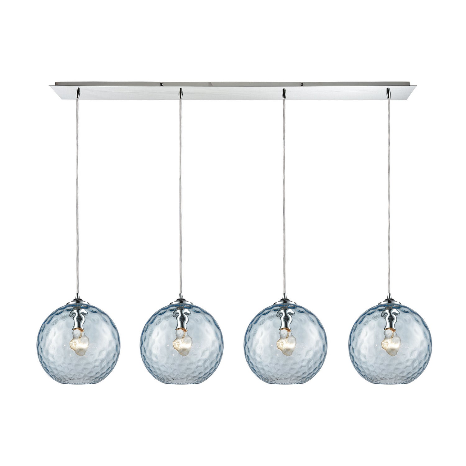 ELK Home - 31380/4LP-AQ - Four Light Pendant - Watersphere - Polished Chrome