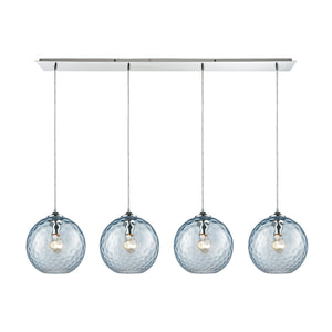 ELK Home - 31380/4LP-AQ - Four Light Pendant - Watersphere - Polished Chrome